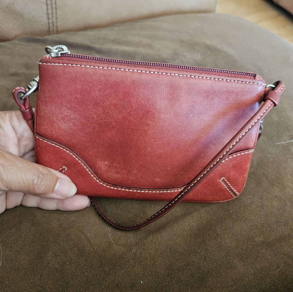Coach Red Leather Wristlet